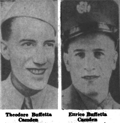 Portrait of Leonard Buffetta in military uniform