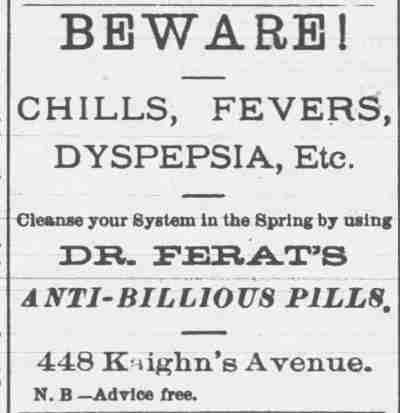 Camden Daily Post, April 23, 1879 — Charles Michael Ferat