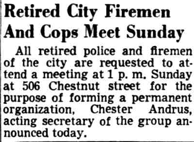 Chester Andrus article, Camden Courier-Post, May 6, 1950