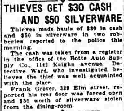 George Ward clipping, Camden Evening Courier June 24, 1925