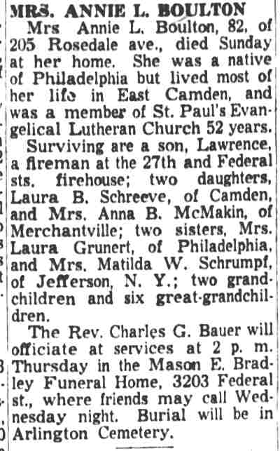 Newspaper article about fireman service honor