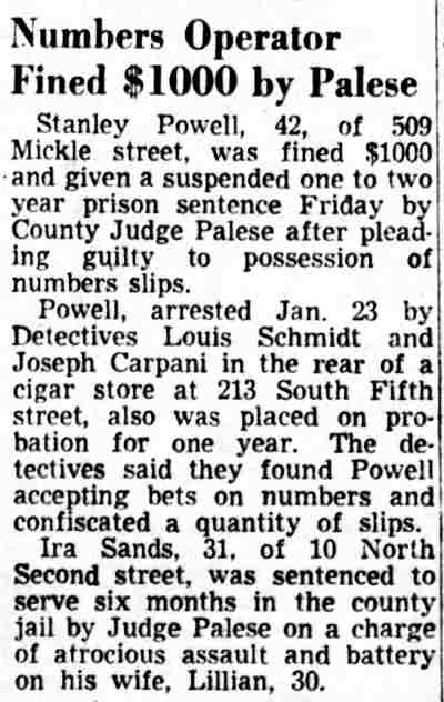 Newspaper photo, April 21, 1951