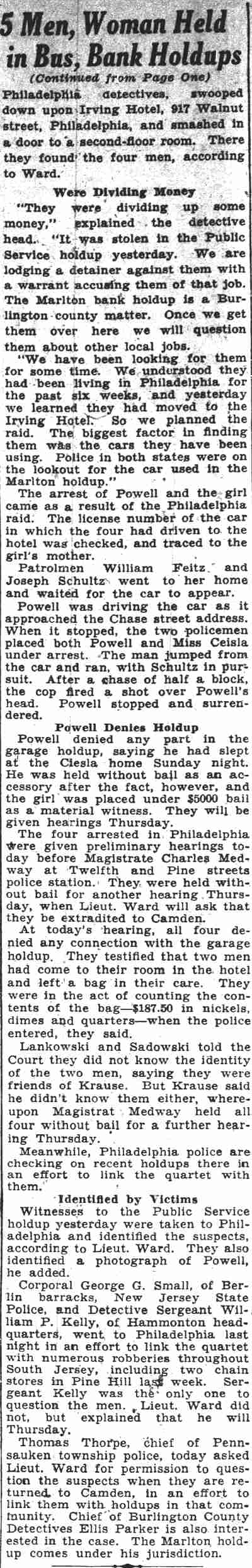 Camden Courier-Post, June 19, 1934, panels 7-10