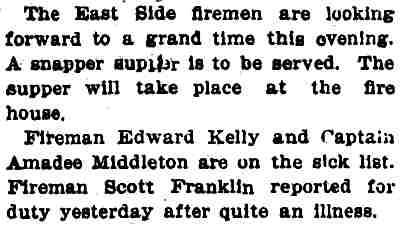 Fire at carpenter shop article March 27, 1907