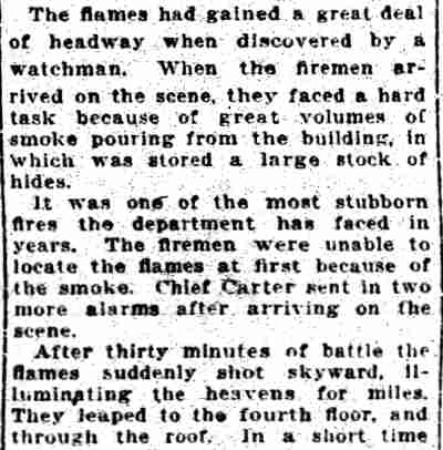 Camden Daily Courier, September 9, 1922 — 3 Firemen Hurt, continued