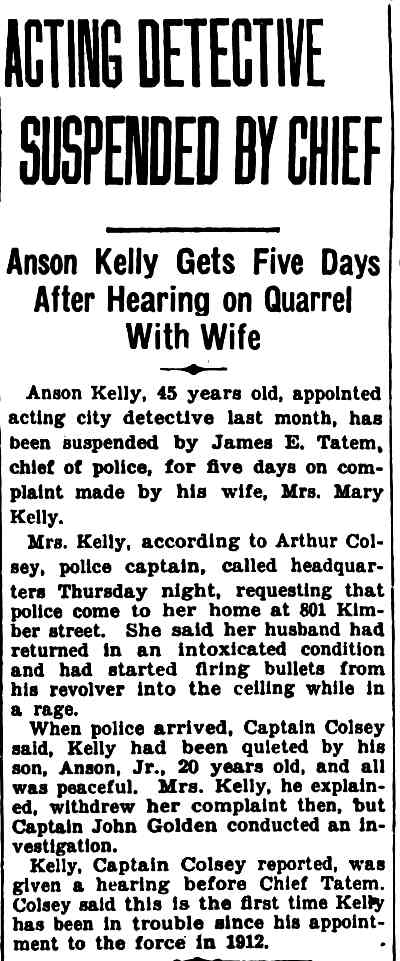 Camden Courier-Post, February 4, 1928 — Anson Kelley and James Tatem