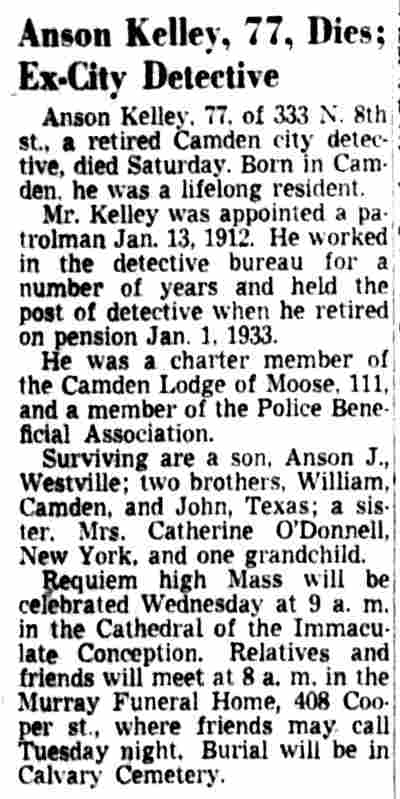 Anson Kelley obituary