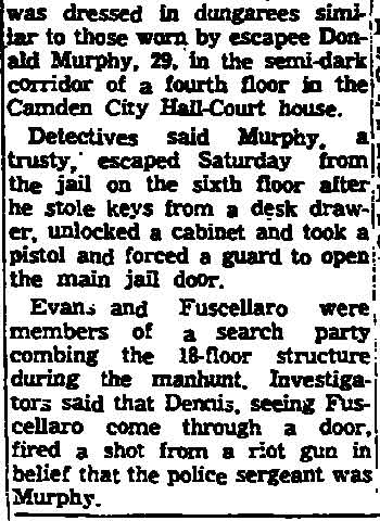 Policeman Kills Mate, Trenton Times February 6, 1961, page 2