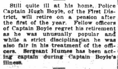 Camden Post-Telegram, December 28, 1917 — Captain Boyle to Retire