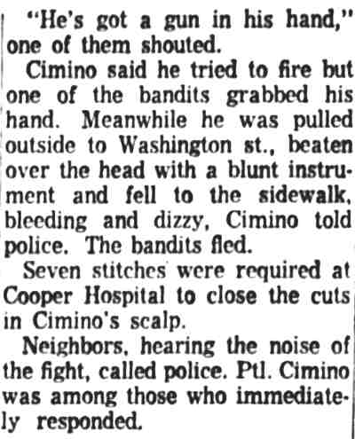 Father Tells Son of Holdup Beating, Camden Courier-Post, October 16, 1959, continued