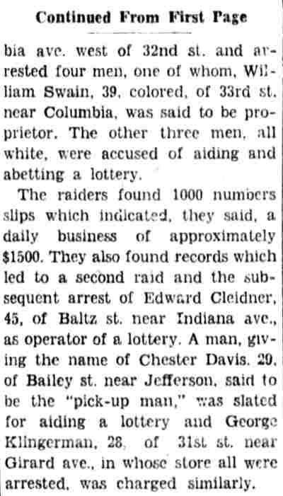 Philadelphia Inquirer, September 13, 1932 (continued)