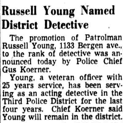 Russell Young Named District Detective