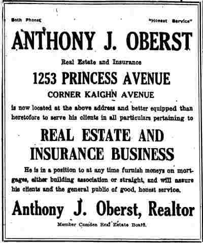 Moving to Princess Avenue article, May 19, 1919
