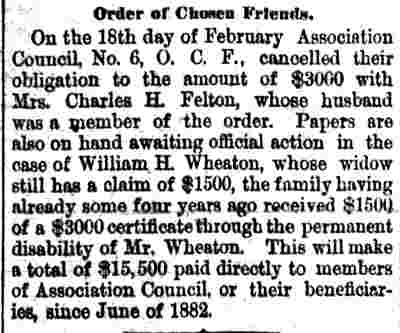 Camden Daily Courier, March 16, 1888