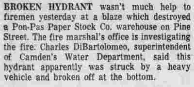 Broken hydrant caption, May 9, 1972