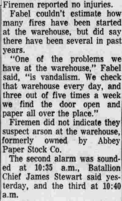 Warehouse Blaze article continuation