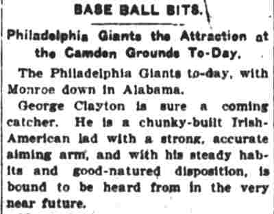 Camden Daily Courier, October 6, 1904 — Base Ball Bits