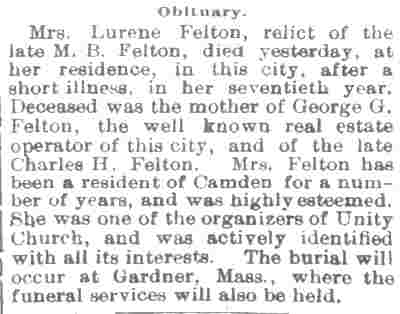 Camden Post, July 13, 1891