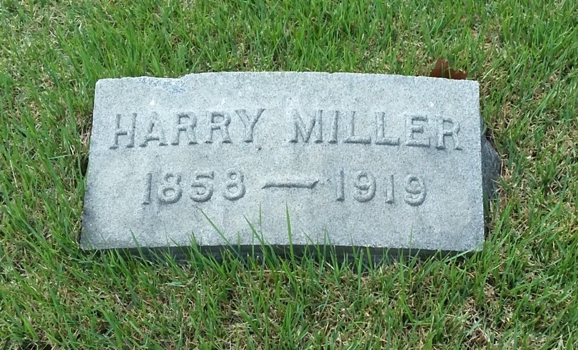 Grave of John H. 'Harry' Miller, Harleigh Cemetery, Camden, New Jersey