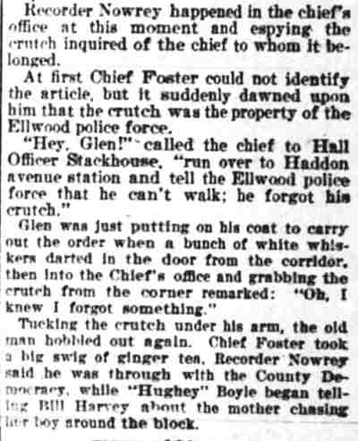 Camden Daily Telegram, December 6, 1898 — Amusing Scene at the City Hall (part 2)