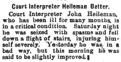 Camden Daily Courier, July 5, 1898 — Court Interpreter Heileman Better