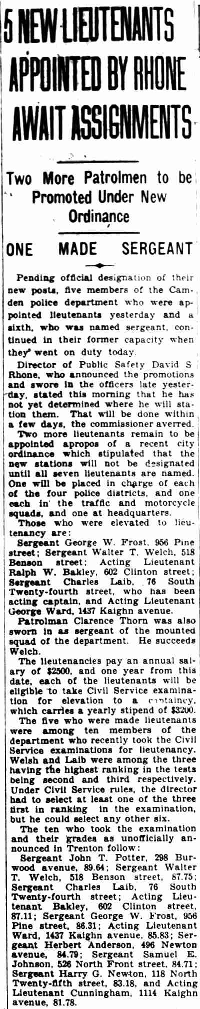 Camden Courier-Post, January 25, 1930