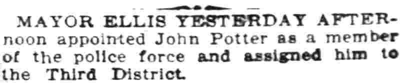 Camden Daily Courier, April 18, 1912 — Mayor Charles H. Ellis and John T. Potter