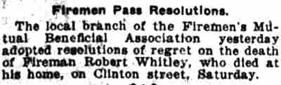 Firemen Pass Resolutions, Camden Post-Telegram, October 12, 1920