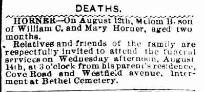 Deaths — Camden Post, August 13, 1895