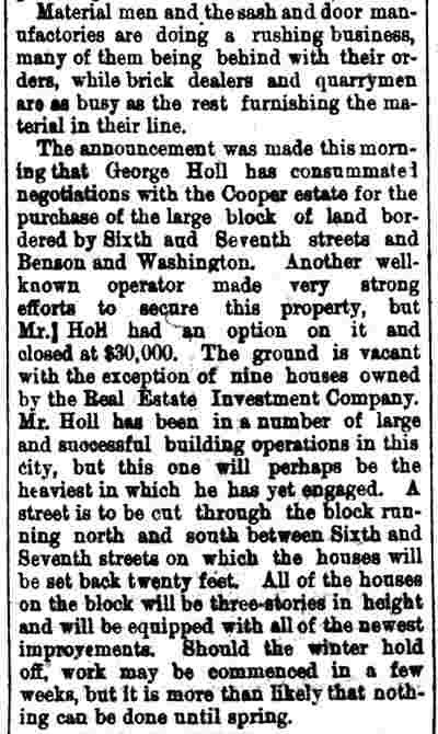 Camden Daily Courier, November 15, 1890, Many Houses Now Being Erected (page 2)