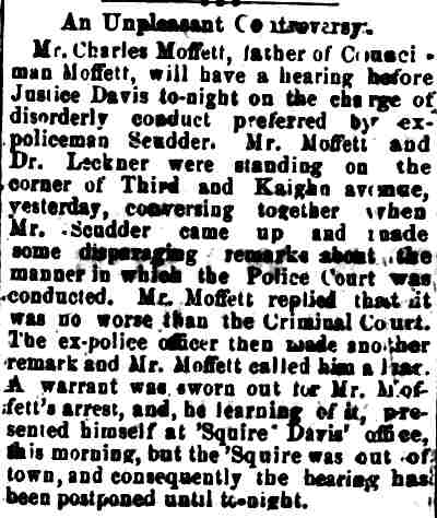 Camden Post, August 27, 1886 — An Unpleasant Controversy