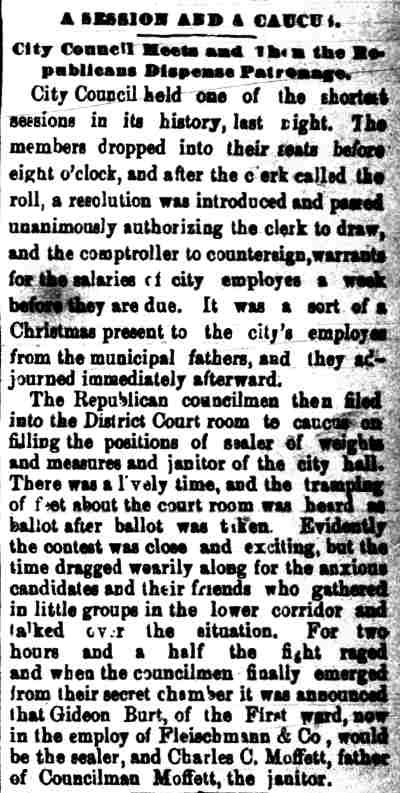 Camden Post, December 23, 1887