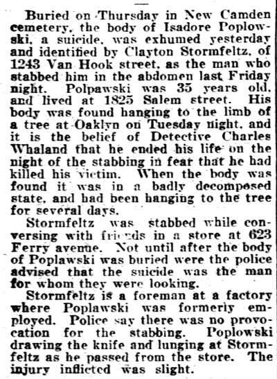 Philadelphia Inquirer article, August 4, 1923