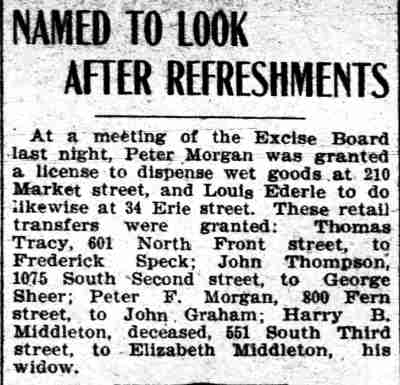 Camden Daily Courier, April 20, 1905 — Named to Look After Refreshments