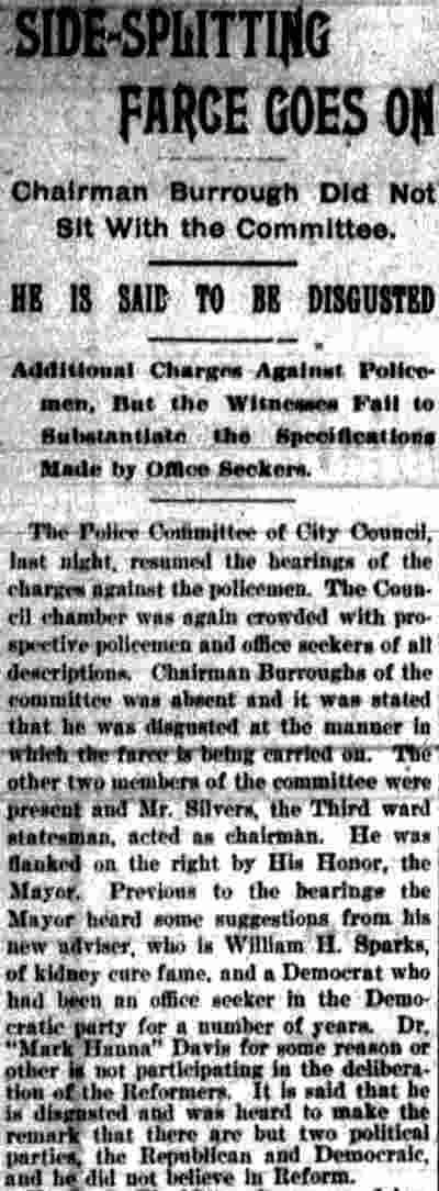 Side-Splitting Farce Goes On — Camden Daily Telegram, May 12, 1898 (part 1)