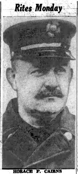 Horace P. Cairns, portrait, Camden Courier-Post, March 11, 1942