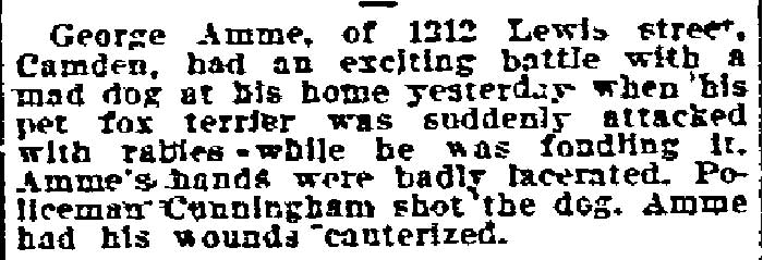 Philadelphia Inquirer August 29, 1906 — Camden News Notes