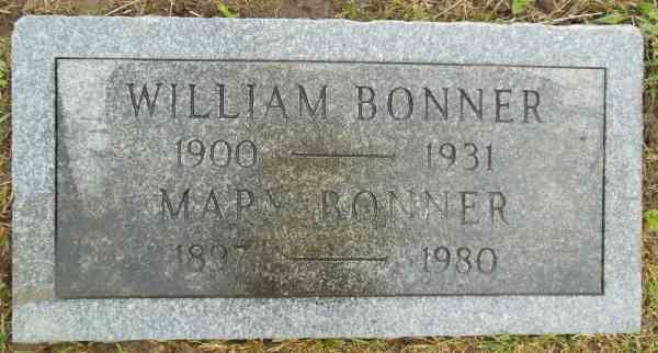 Grave of William "Shooey" Bonner, New Camden Cemetery
