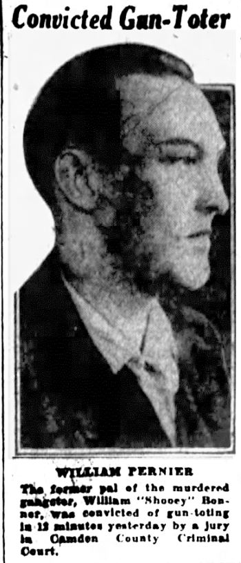 William Pernier, convicted gun-toter, Camden Courier-Post, January 25, 1933