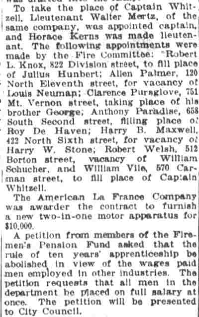 Camden Post-Telegram March 22, 1918 - Shipyard Wages article, panel 2