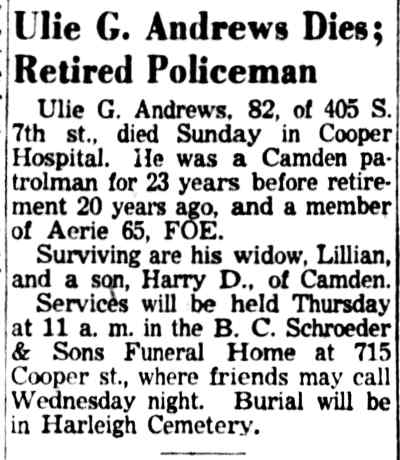 Newspaper clipping from March 15, 1955