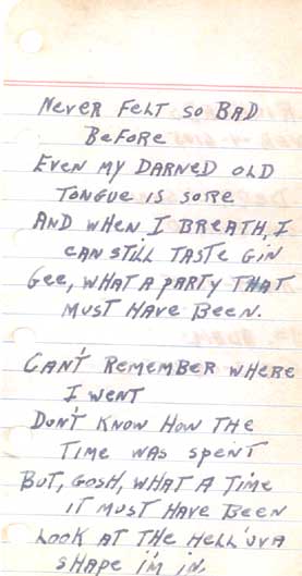 An old ditty Dad had written down — page 2