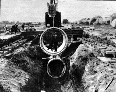Baldwin's Run sewer construction, 1926
