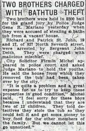 Camden Courier-Post, January 20, 1938 — Gene R. Mariano, North 7th Street