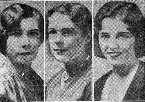 Three South Jersey girls graduating from Bucknell University — Gretchen Fisher, Mabel Lesher, and Mabel B. Smith