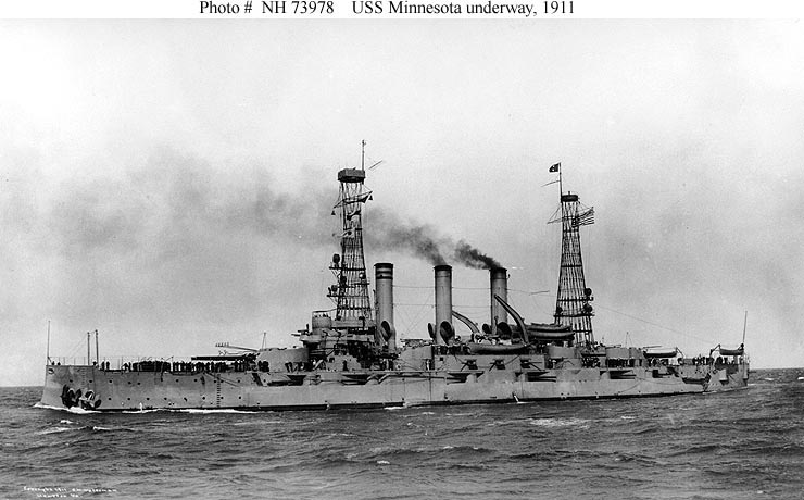 USS Minnesota, 1911