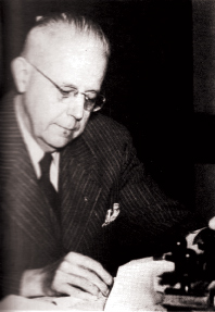 Portrait of Carleton R. Hopkins in the 1955 Camden High School yearbook