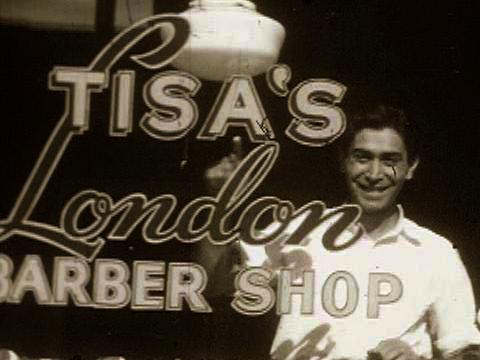 Dominic Tisa at Tisa's London Barber Shop