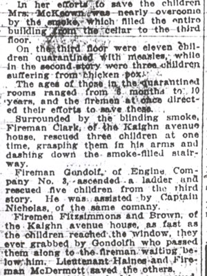 Camden Post-Telegram, December 11, 1914 — Inmates Rescued as Nursery Burns, part 3
