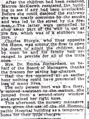 Camden Post-Telegram, December 11, 1914 — Inmates Rescued as Nursery Burns, part 4